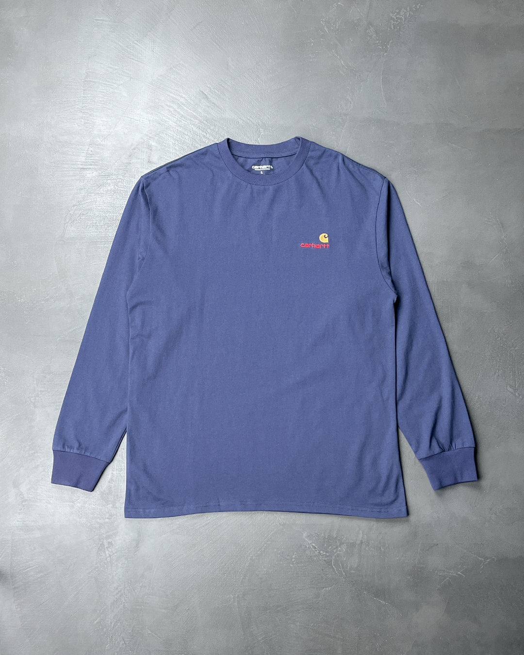 Carhartt WIP Script Long Sleeve T-Shirt Navy