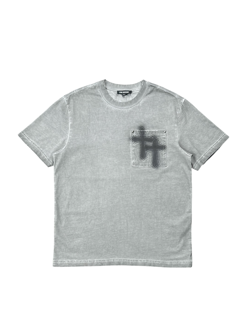 Chrome Hearts Pocket Logo T-Shirt Grey