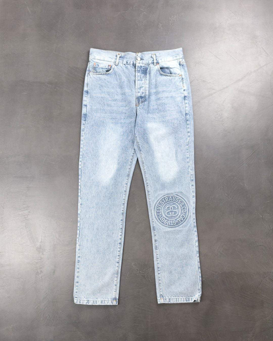 STUSSY & Levi's Embossed 501 Jeans
