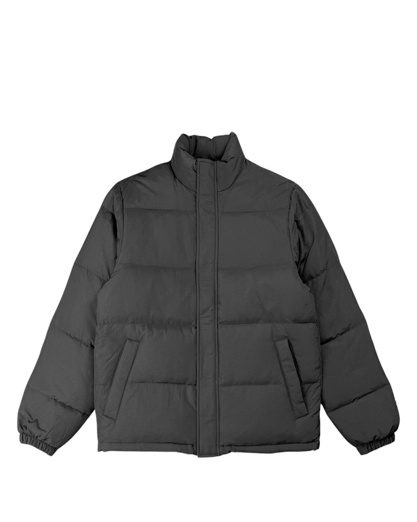STUSSY RIPSTOP DOWN PUFFER JACKET BLACK
