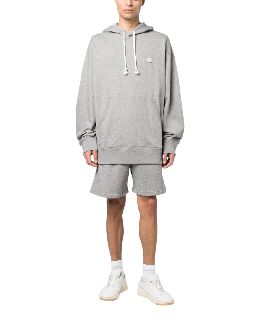 Acne Studios Appliquéd Hoodie Grey Melange