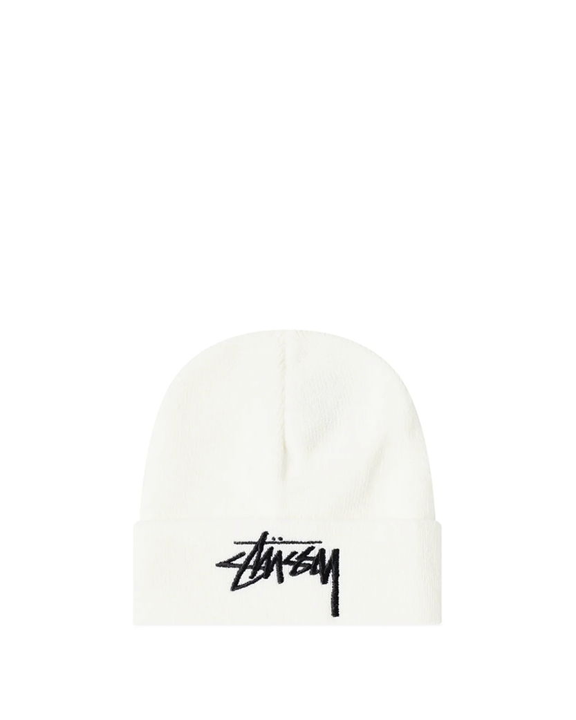 STUSSY STOCK CUFF BEANIE OFF WHITE