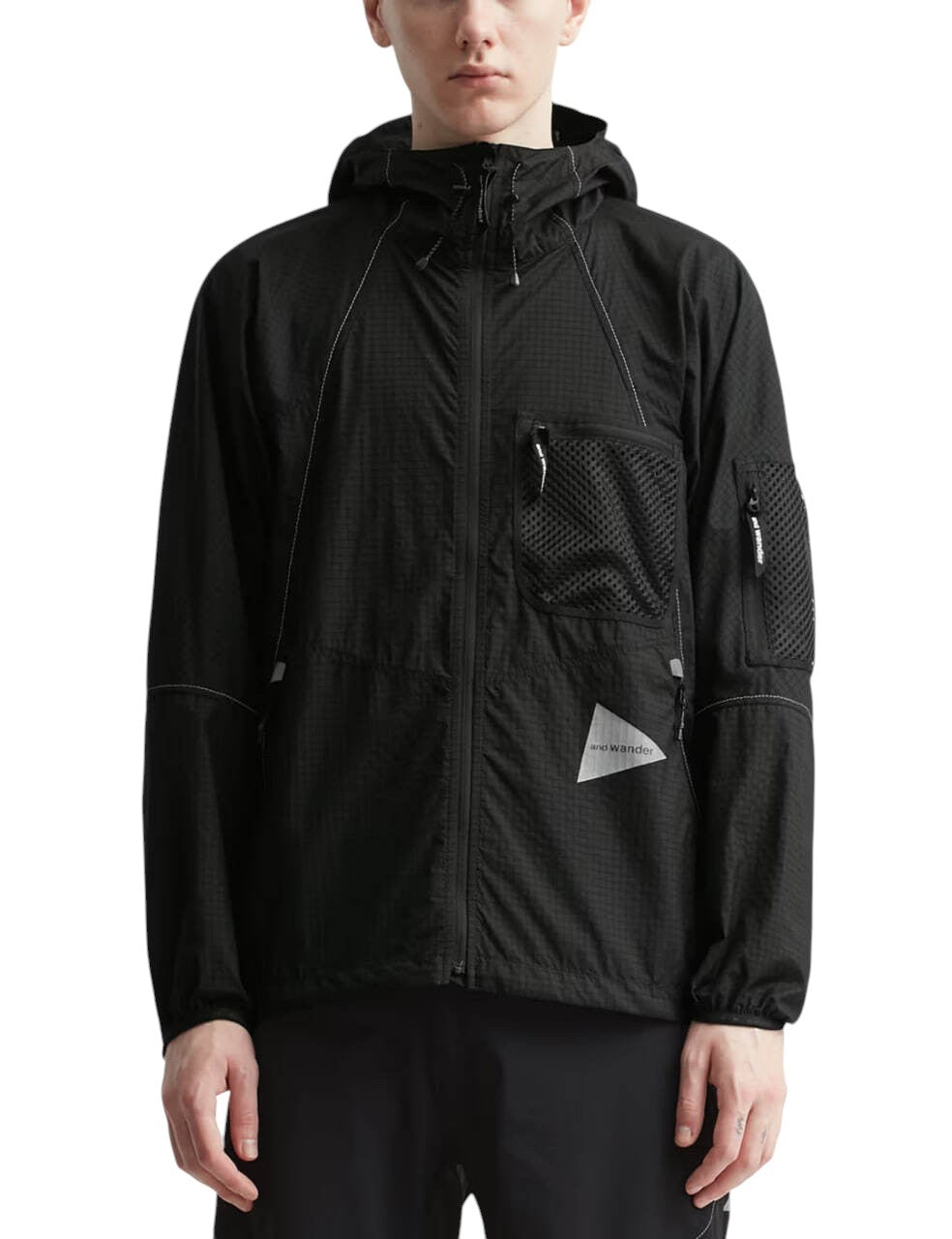 And Wander Breath Rip Hoodie Black