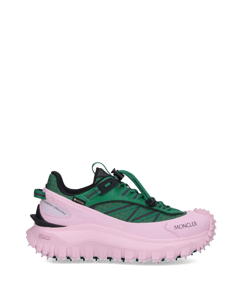 Moncler Trailgrip GTX Low Top Sneaker Green/Pink