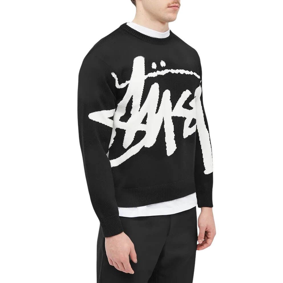 STUSSY Stock Sweater Black