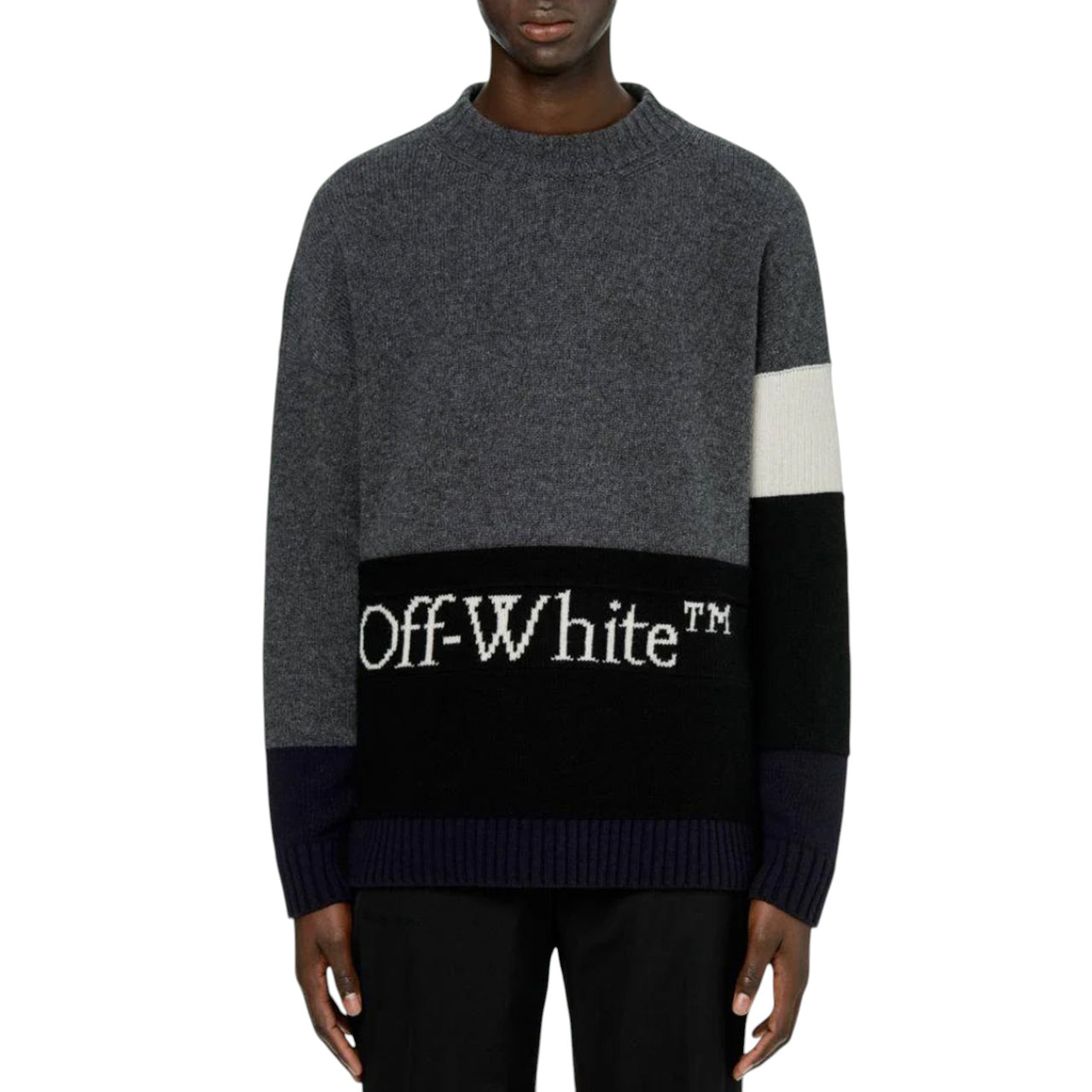 Off-White Color Block Sweater Multicolor