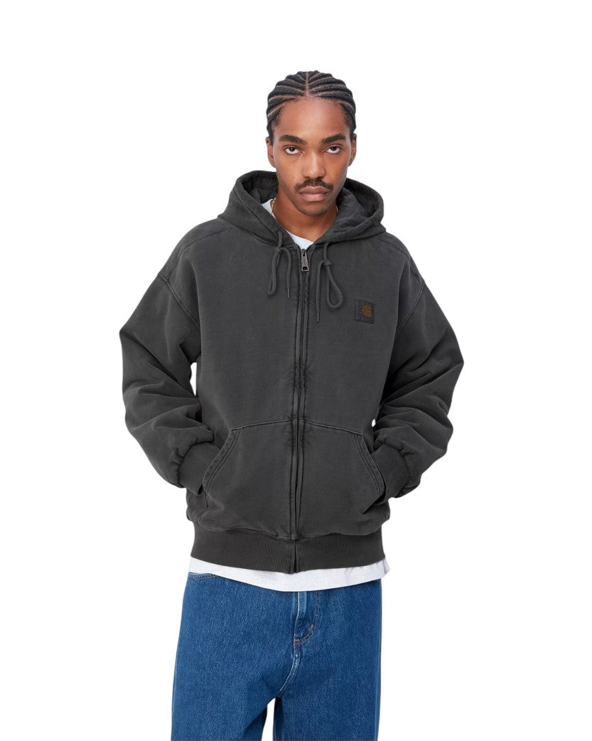 Carhartt WIP Patch Zip Hoodie Washed Black