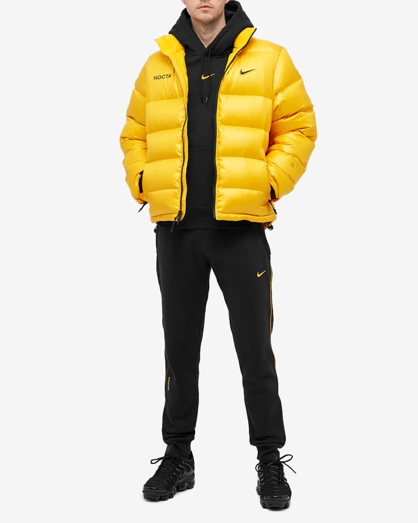 drake x nike nocta puffer jacket yellow