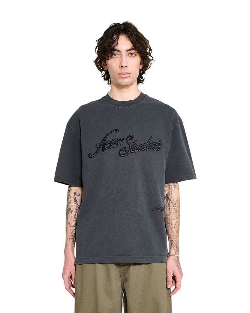 Acne Studios Exford Tourist Logo T-Shirt Black