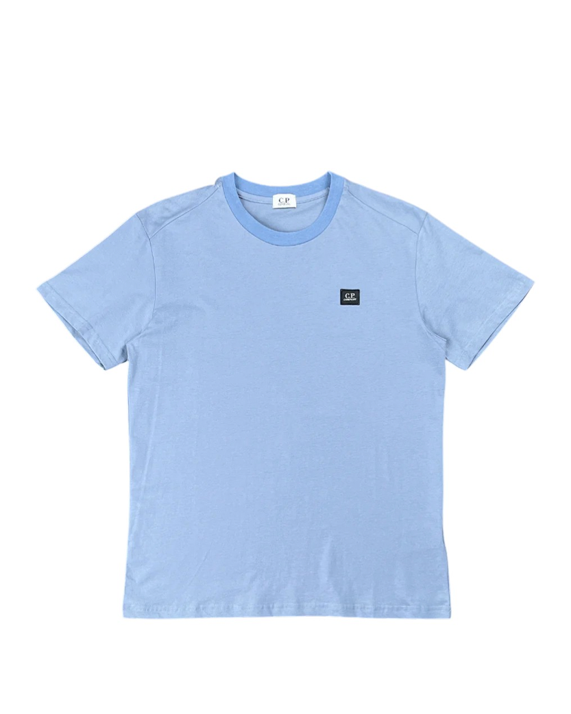 C.P. COMPANY Jersey Small Label T-shirt Avio Blue