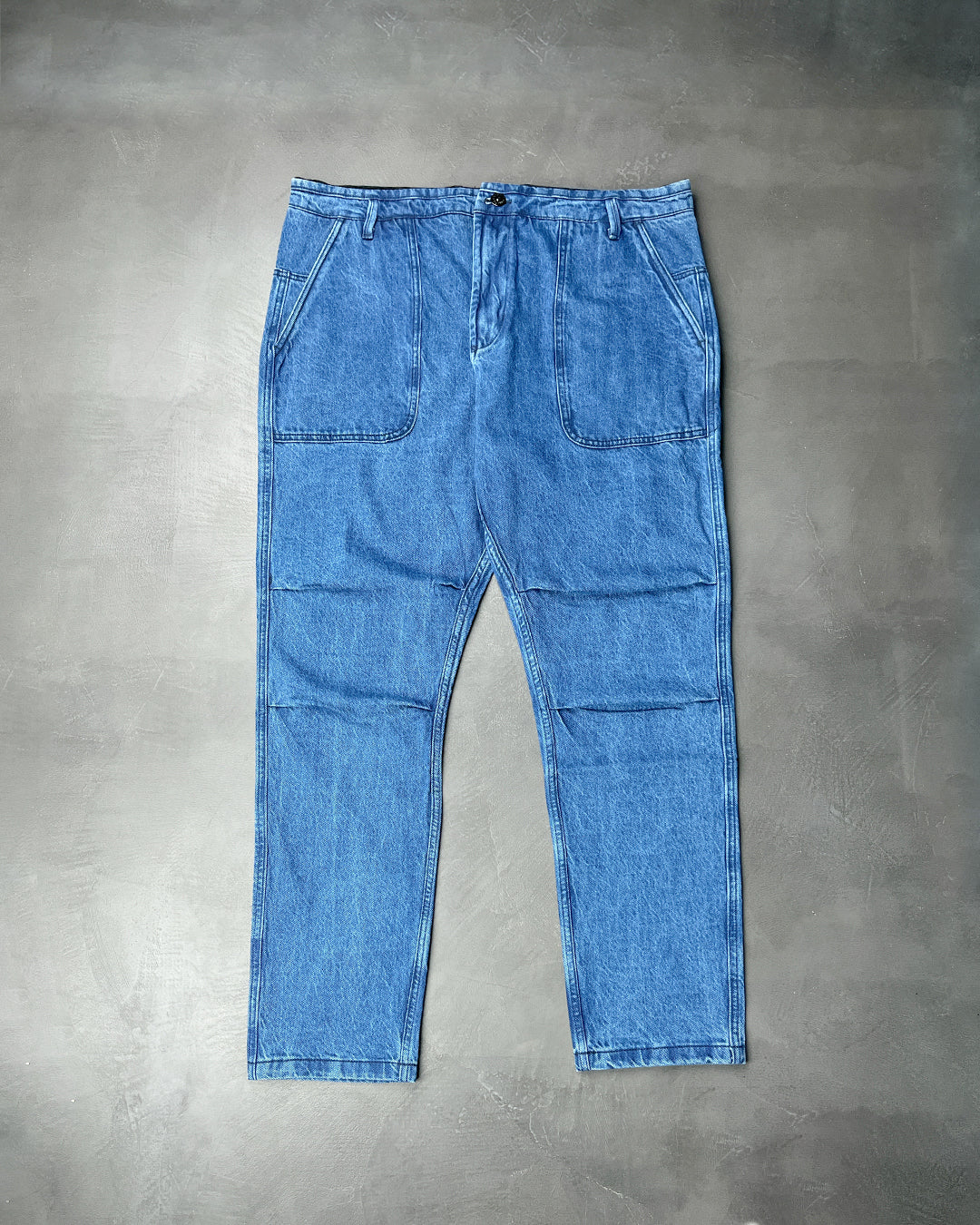 317U2 Garment-Dyed Jeans Blue SI0120-BL