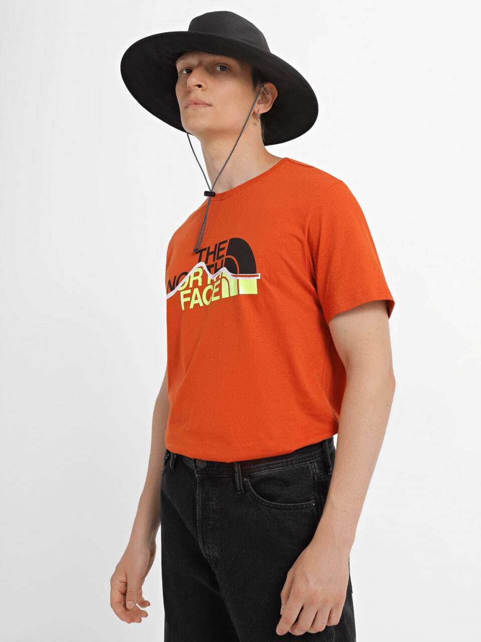 The North Face Mountain Line T-Shirt Orange