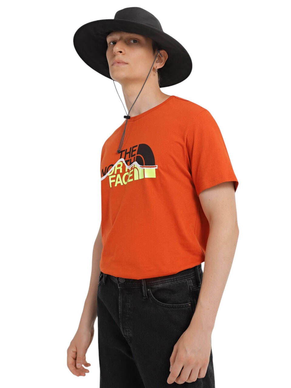 The North Face Mountain Line T-Shirt Orange