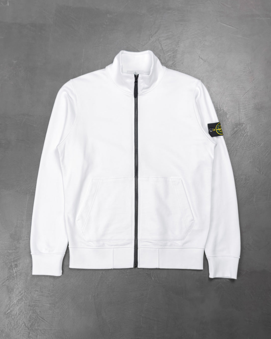 64351 Classic Zip Sweatshirt White SI0176-WT