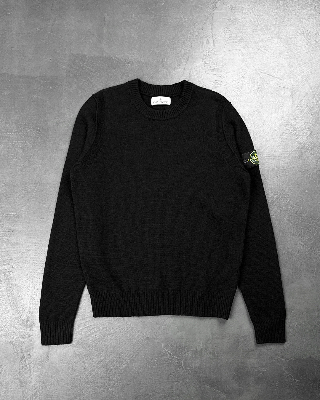 508A3 Lambswool Sweater Black SI0175-BK
