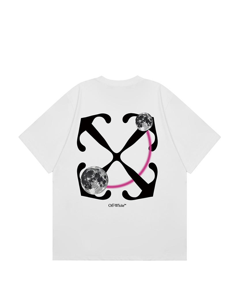 Off-White Double Moon Arrow Skate T-Shirt White