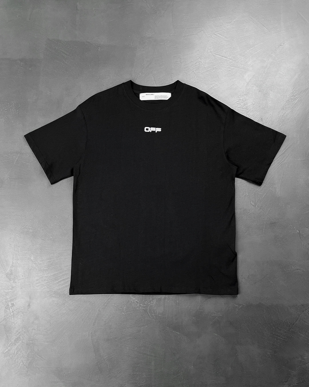 OFF-WHITE CARAVAGGIO SQUARE TEE SHIRT BLACK