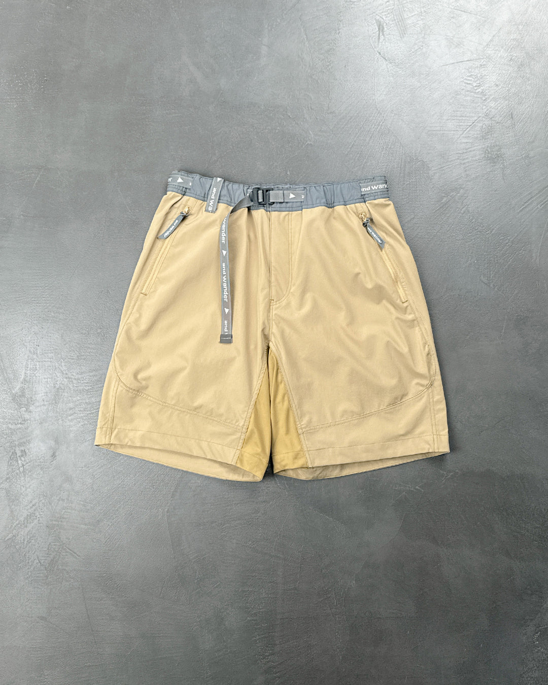 And Wander Trek Shorts Beige