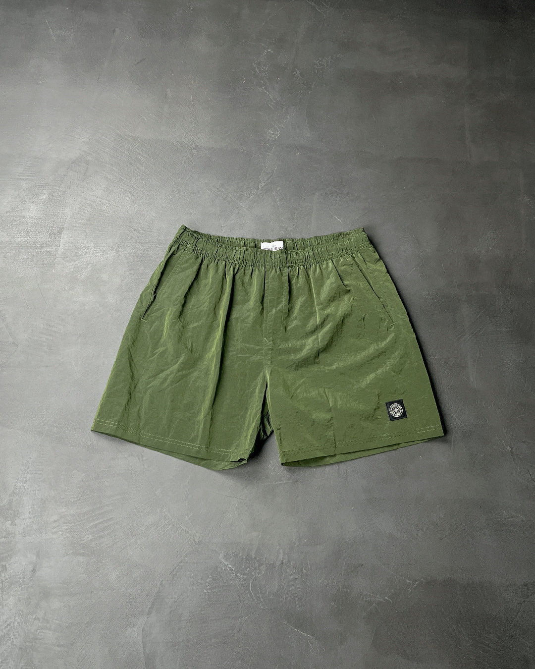 B0943 Nylon Metal Econyl Shorts Olive SI150-OL