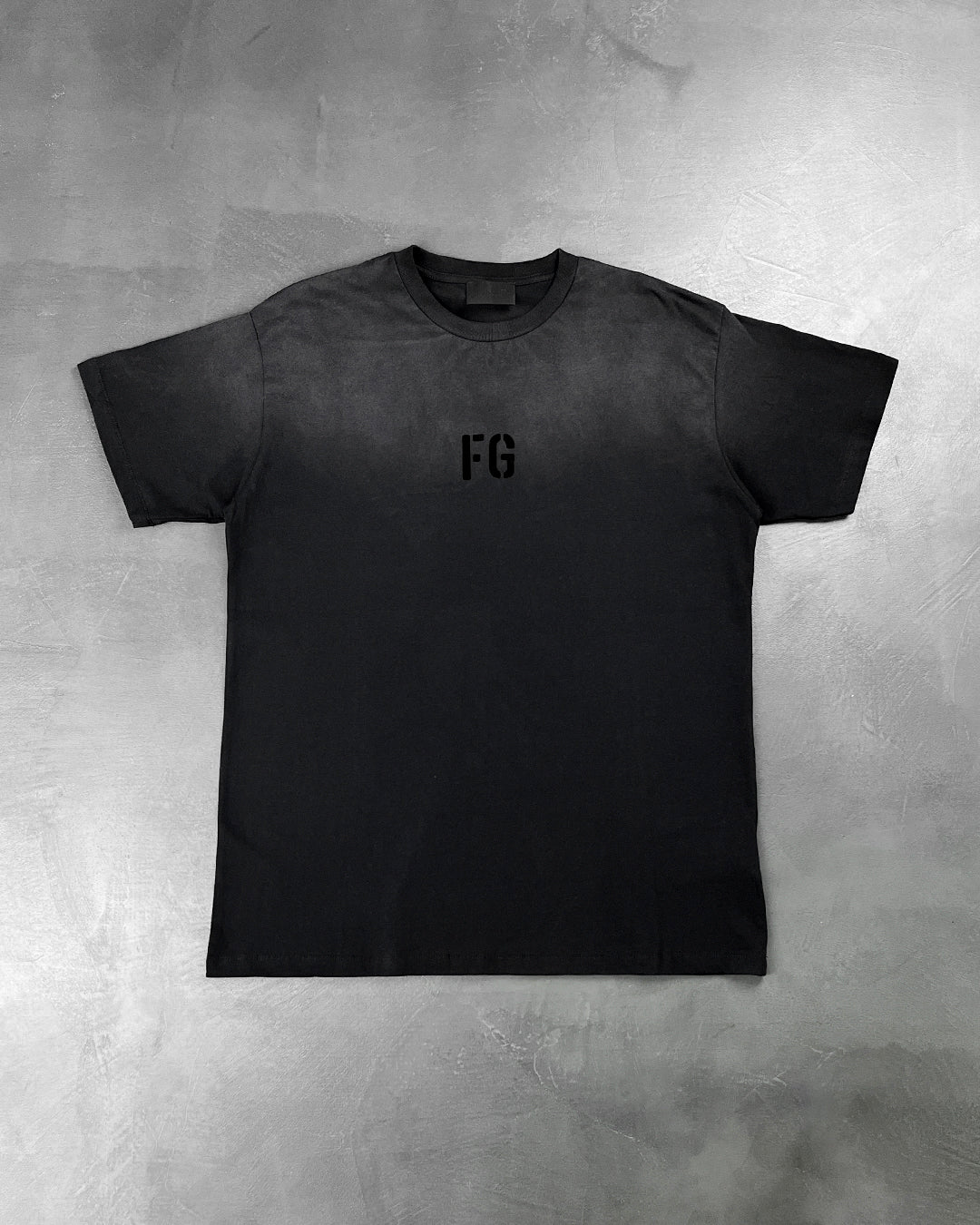 Fear Of God Felted 'FG' T-Shirt Black