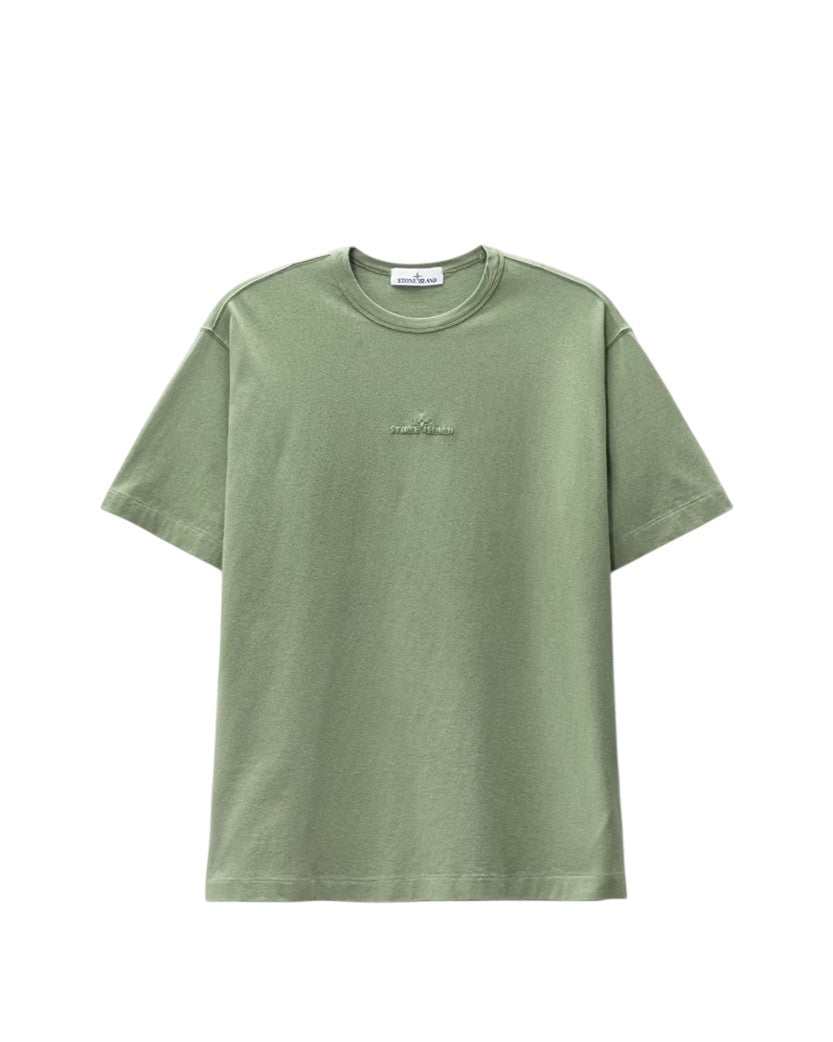 Футболка 23SS 20444 Oversize Fit Embroidery T-Shirt Sage Green