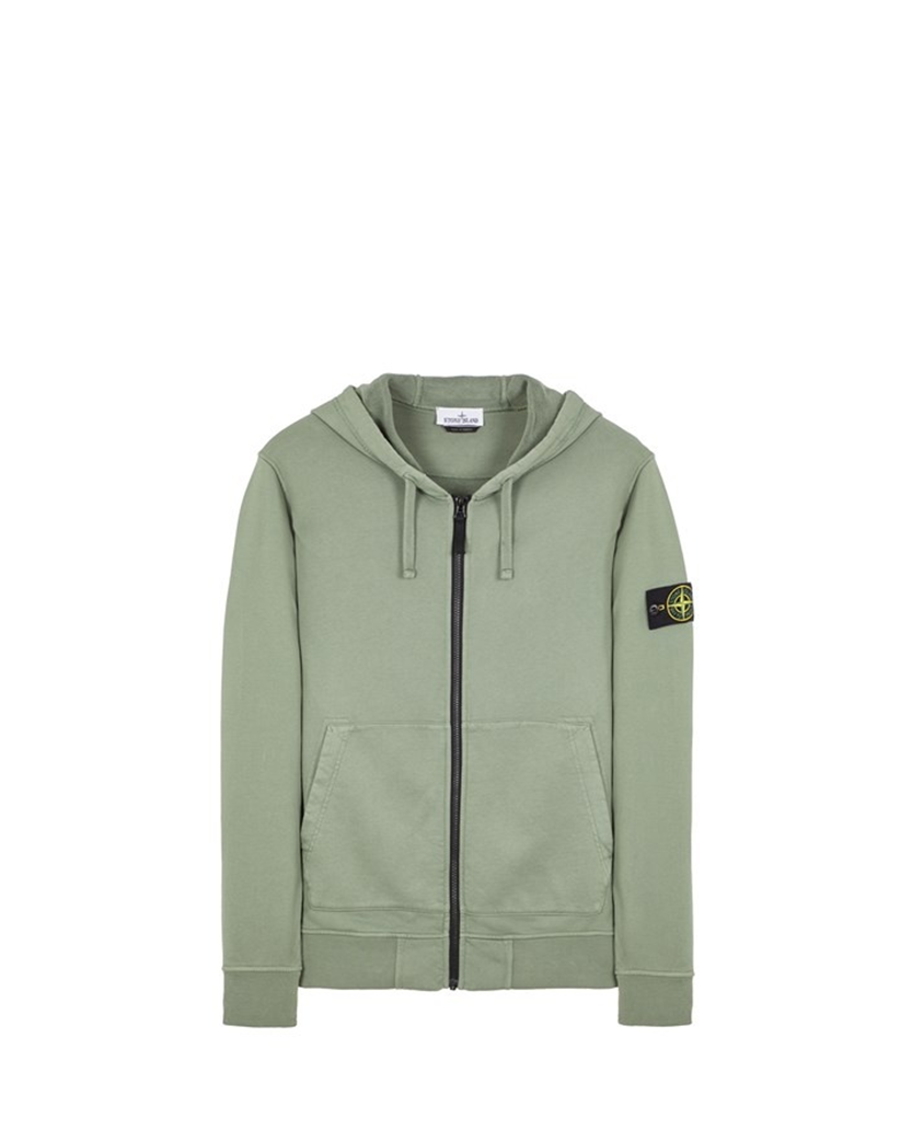 64251 Classic Zip Hooded Sweatshirt Sage Green SI0142-SGN