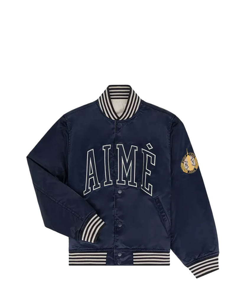 Aime Leon Dore Reversible Varsity Jacket Navy