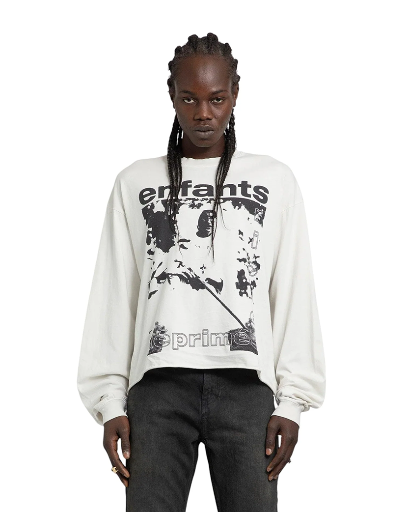 Enfants Riches Deprimes Nun/Gun Long Sleeve T-Shirt Faded Ivory