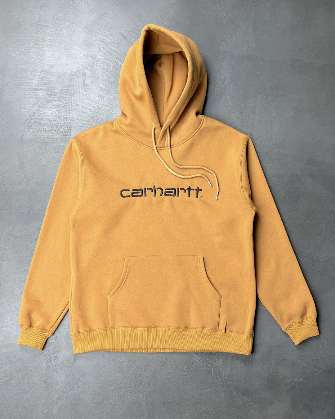 Carhartt WIP Logo Hoodie Brown