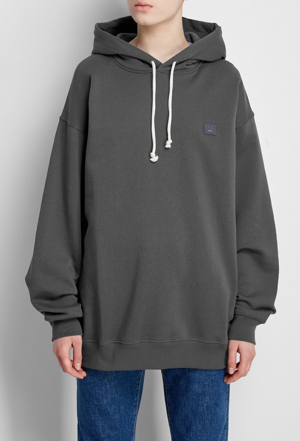 Acne Studios Appliquéd Hoodie Grey