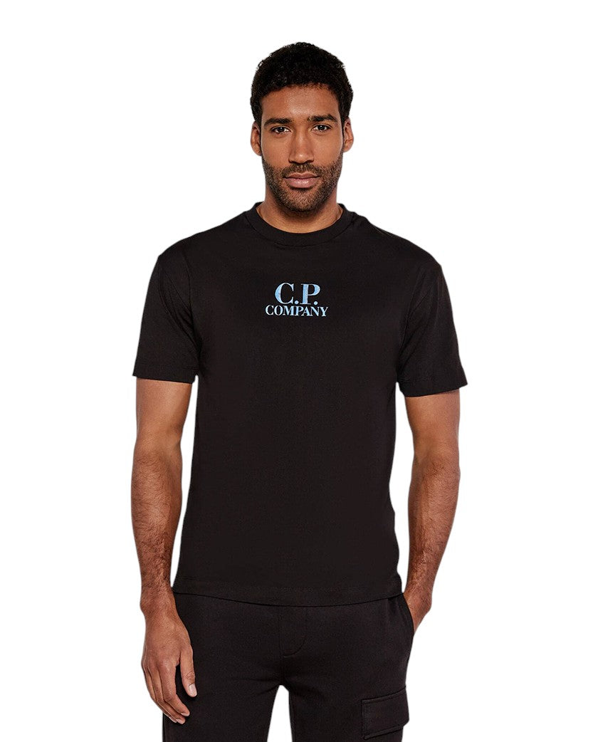 C.P. Company 30/1 Jersey Logo Back Printed T-Shirt Black