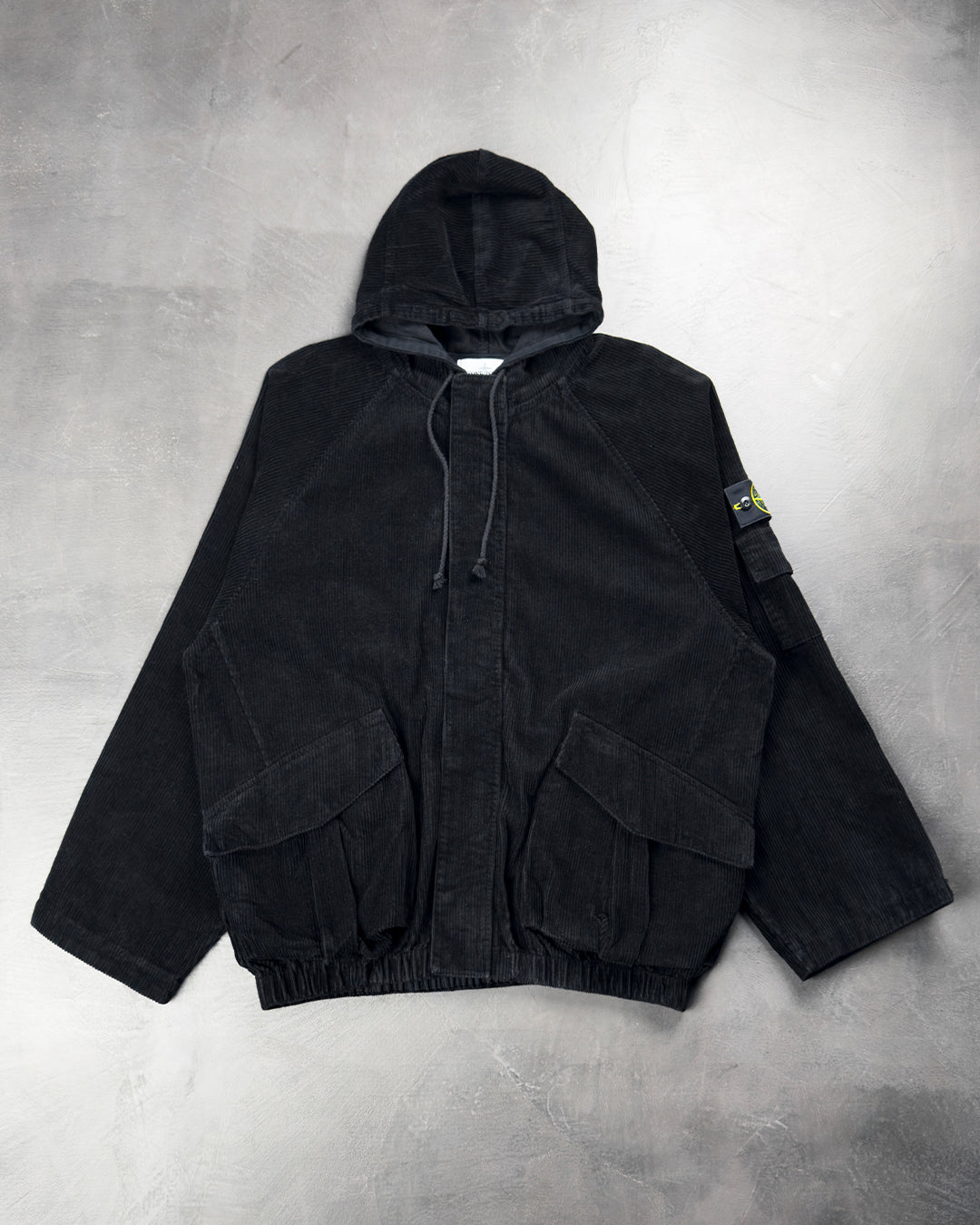 Stone Island x Supreme 402S4 CORDUROY 500 Black