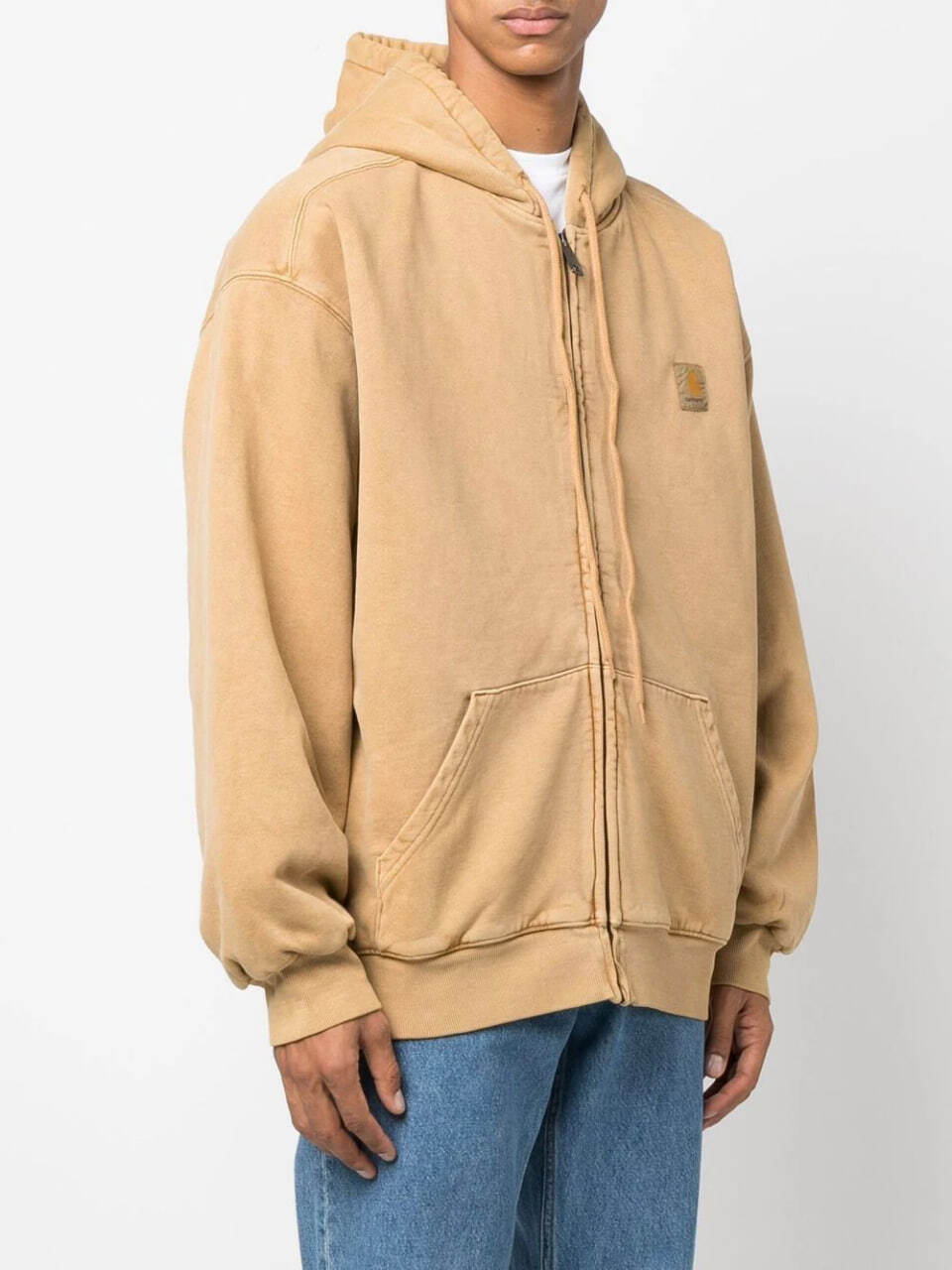 Carhartt WIP Patch Zip Hoodie Washed Khaki