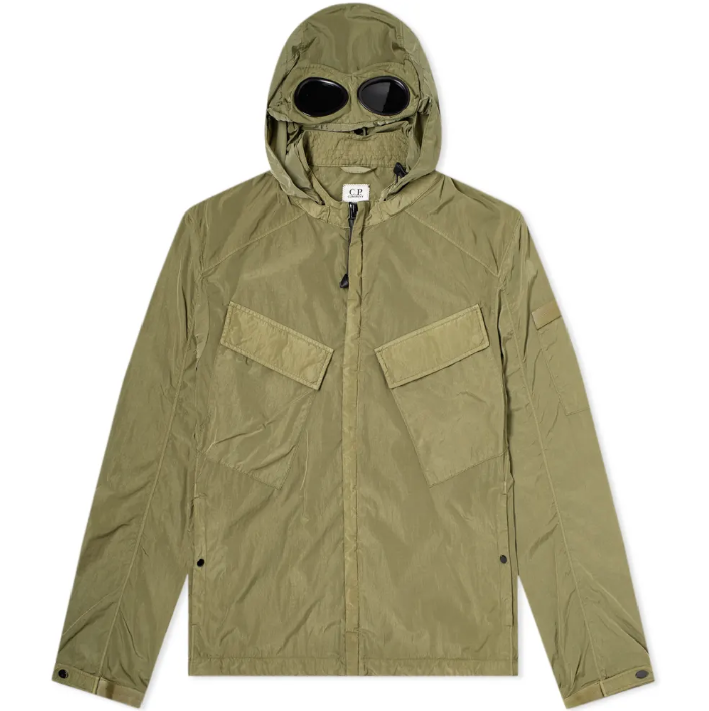 Куртка C.P. Company Hooded Google Zip Overshirt Burnt Olive - UNIFORM