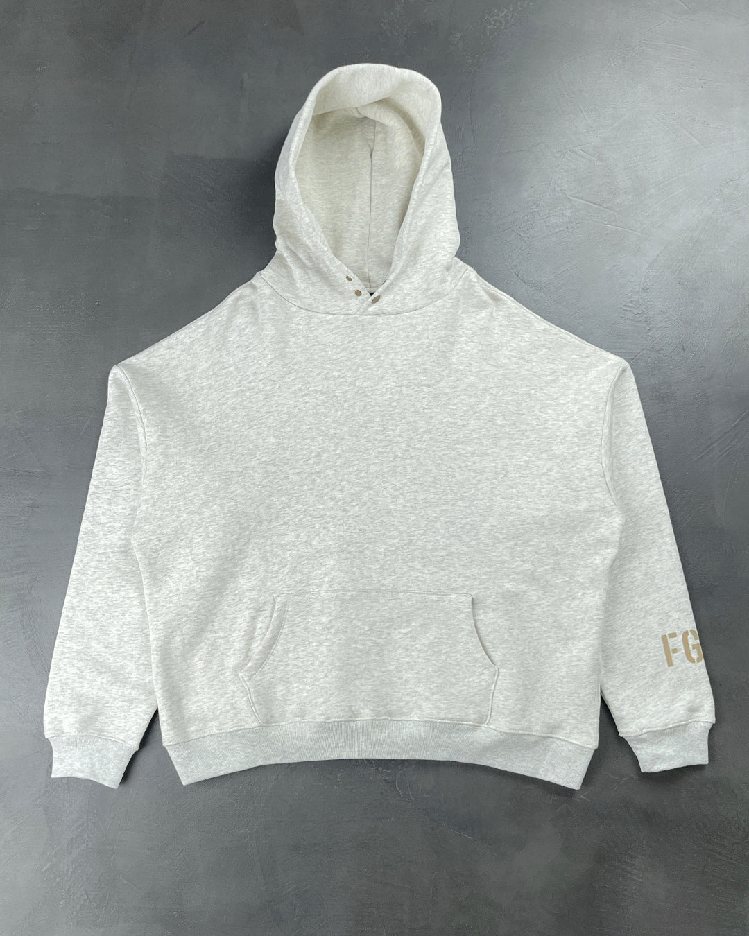 Fear Of God "FG" Vintage Sleeve Hoodie White