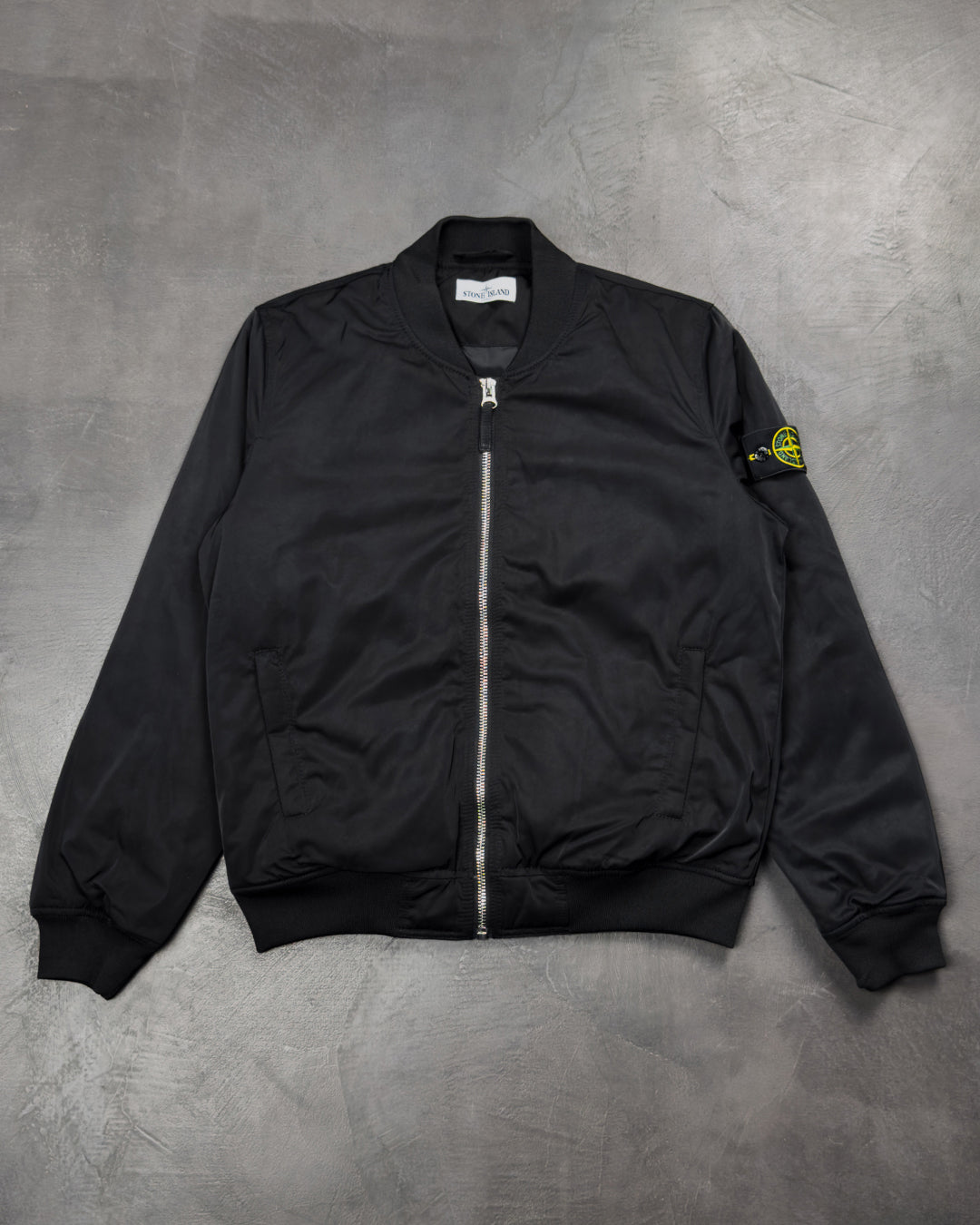 42629 Twill Bomber Jacket Black SI0223-BK