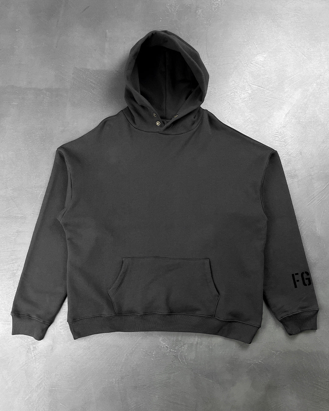 Fear Of God "FG" Vintage Sleeve Hoodie Black