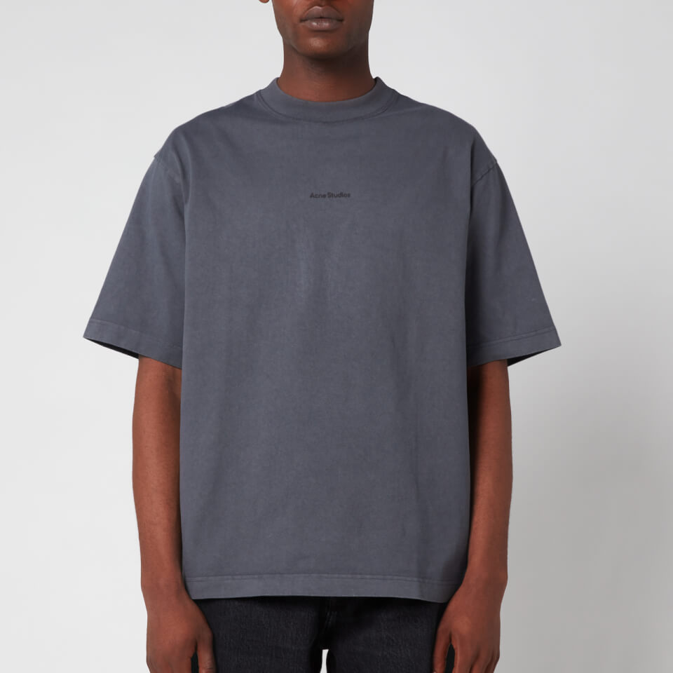 Acne Studios Logo cotton jersey T-shirt Slate Grey