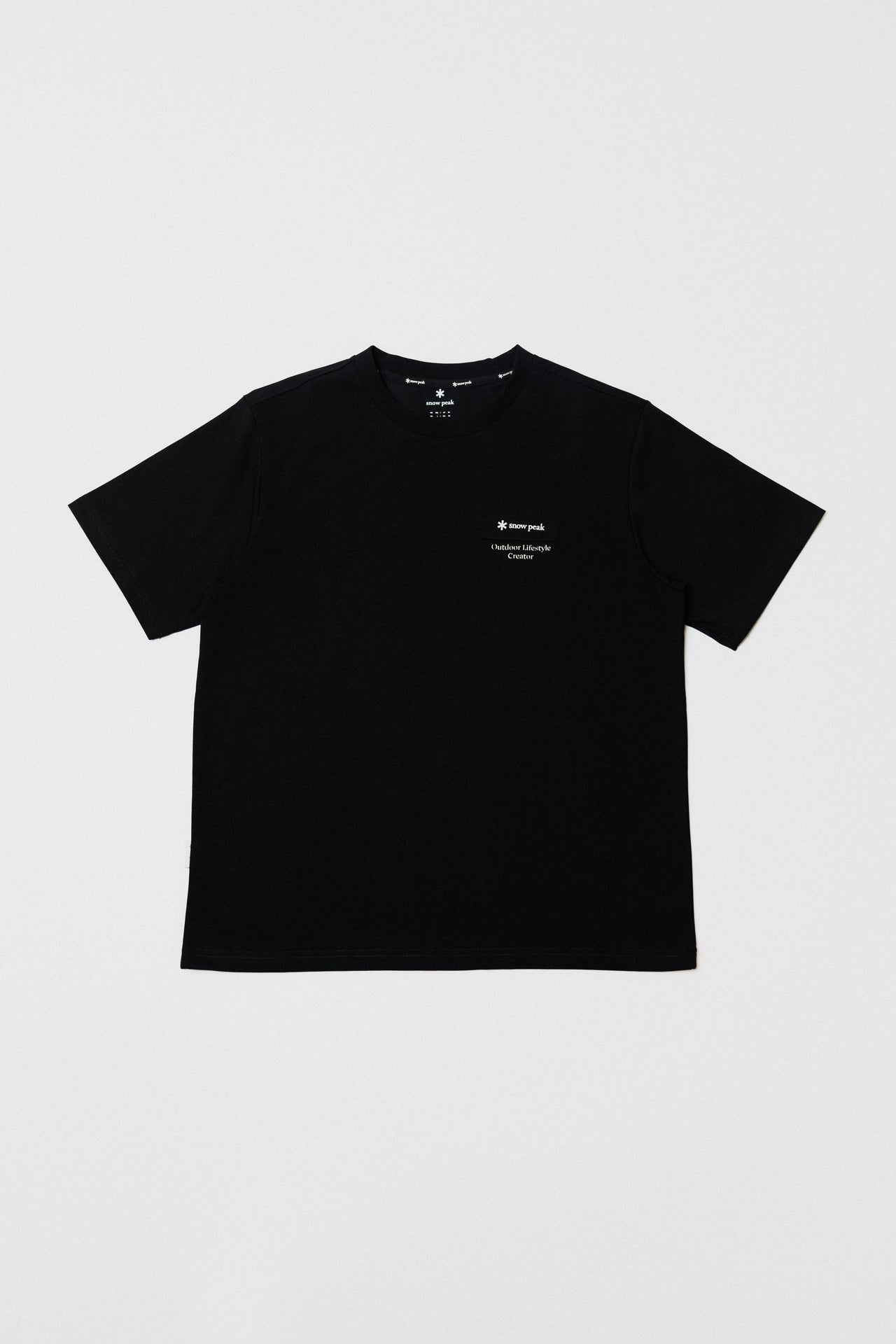 Snow Peak Patch Logo T-Shirt Black