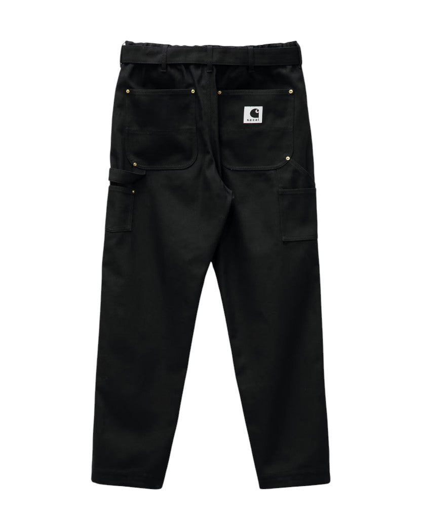 sacai carhartt wip canvas pants size１ Carhartt WIP x Sacai Canvas Pants Black - UNIFORM