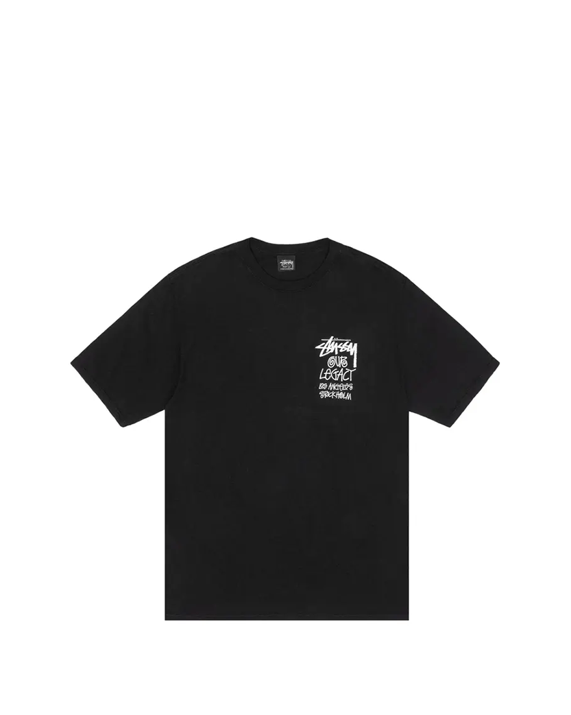 STUSSY x Our Legacy Surfman Pigment Dyed Tee Black