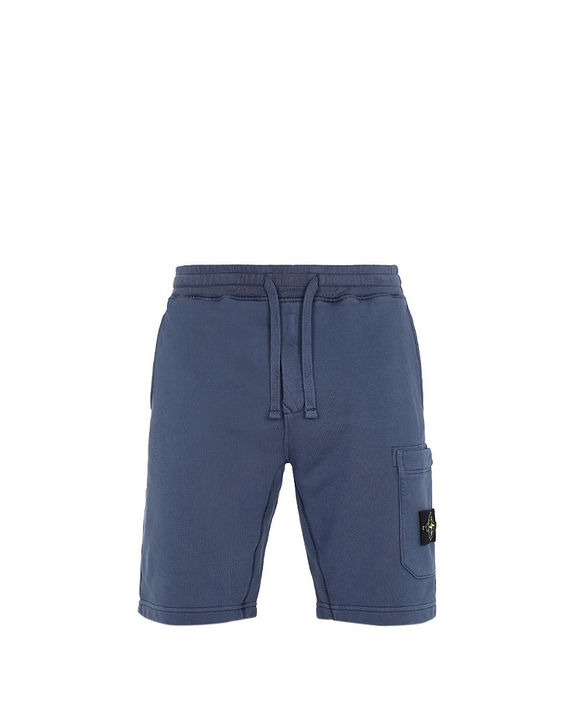 64651 Garment-Dyed Cotton Shorts Avio Blue SI0167-ABL
