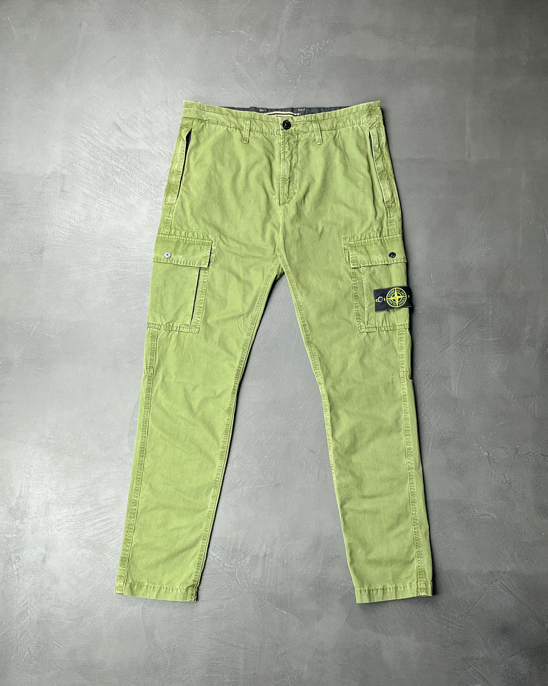 303WA Brushed Cotton Cargo Pants Cold Dyed Olive SI0119-OL