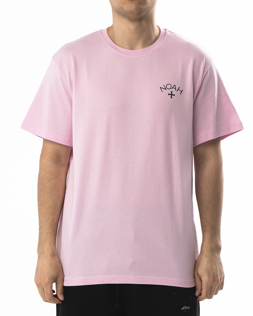 NOAH Summer Core Logo T-shirt Neon Pink