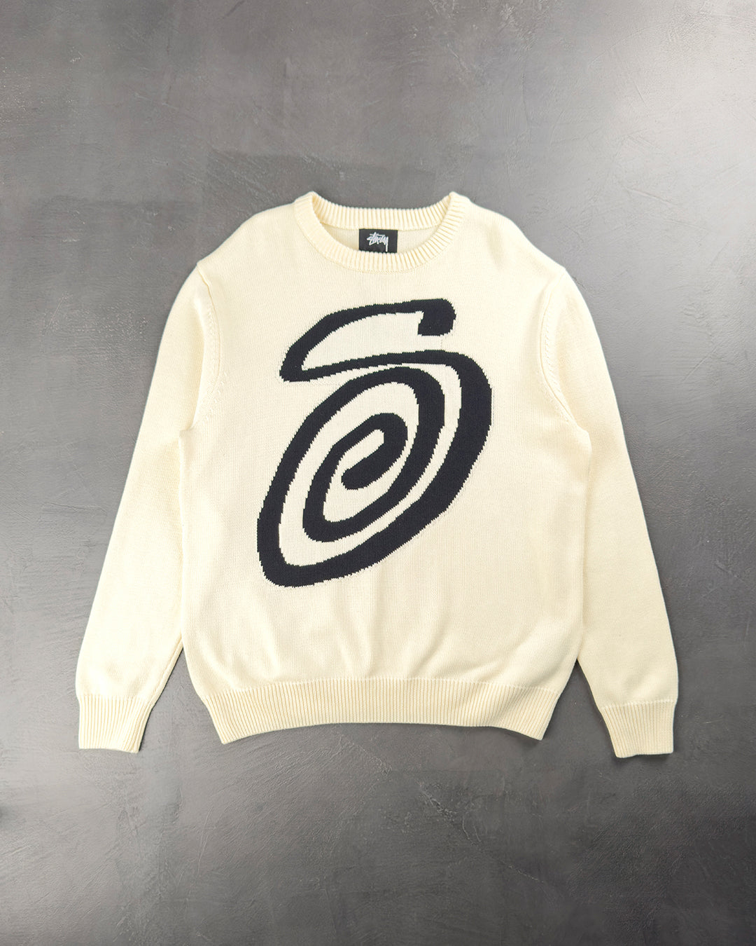 STUSSY Curly S Sweater White