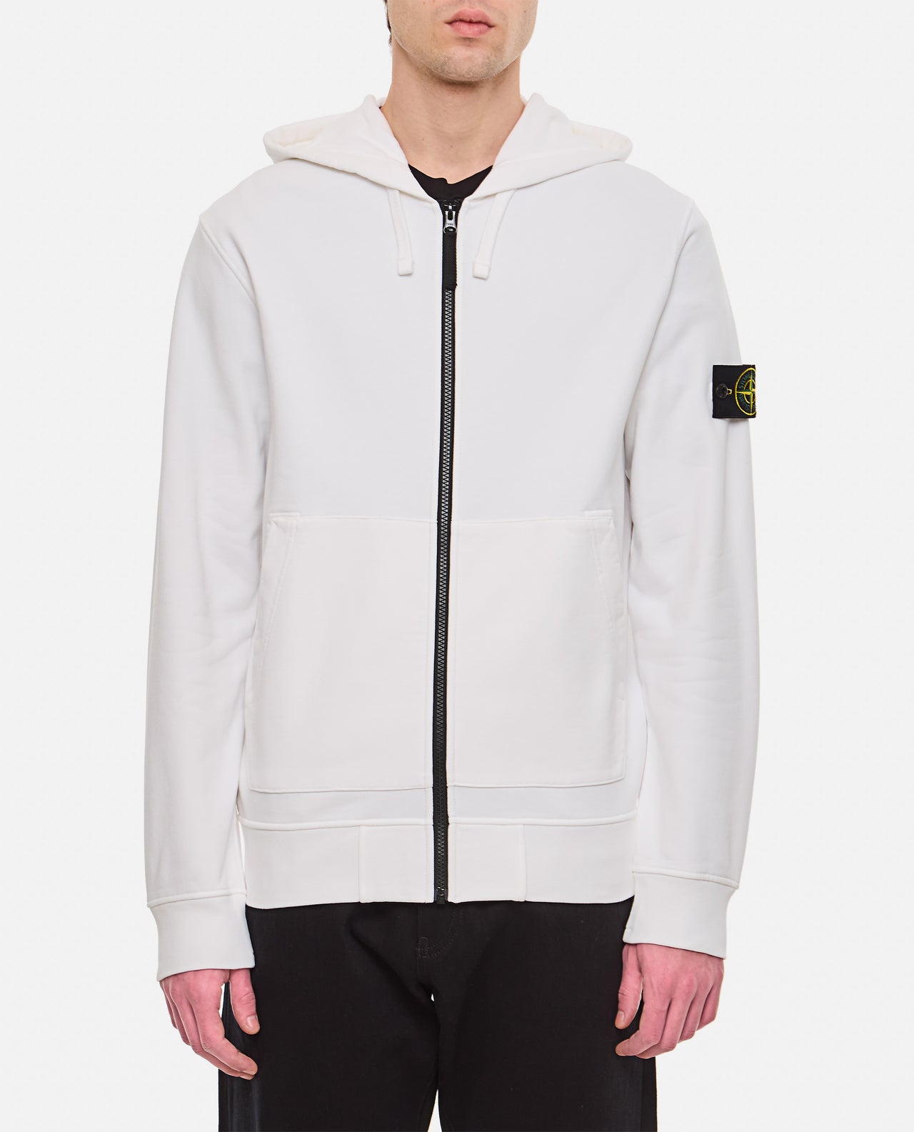 64251 Classic Zip Hooded Sweatshirt White SI0142-WT