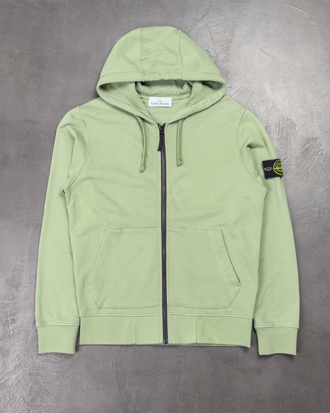 64251 Classic Zip Hooded Sweatshirt Sage Green SI0142-SGN