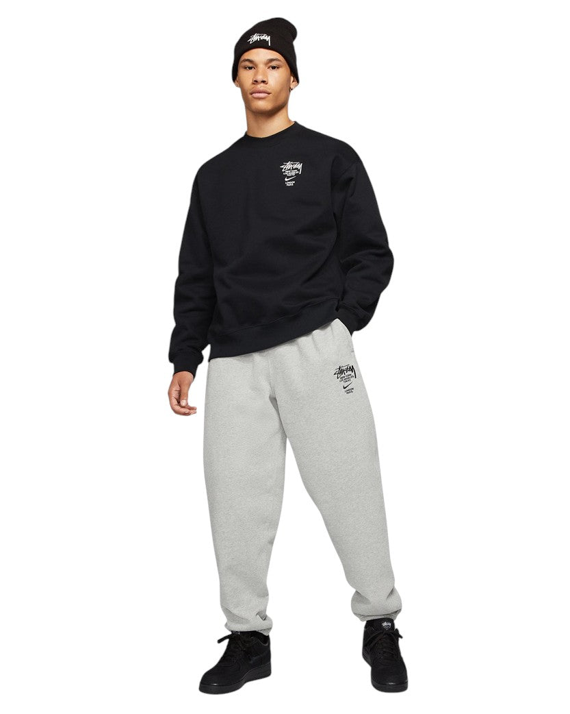 NIKE X STUSSY Fleece Pants Grey - UNIFORM