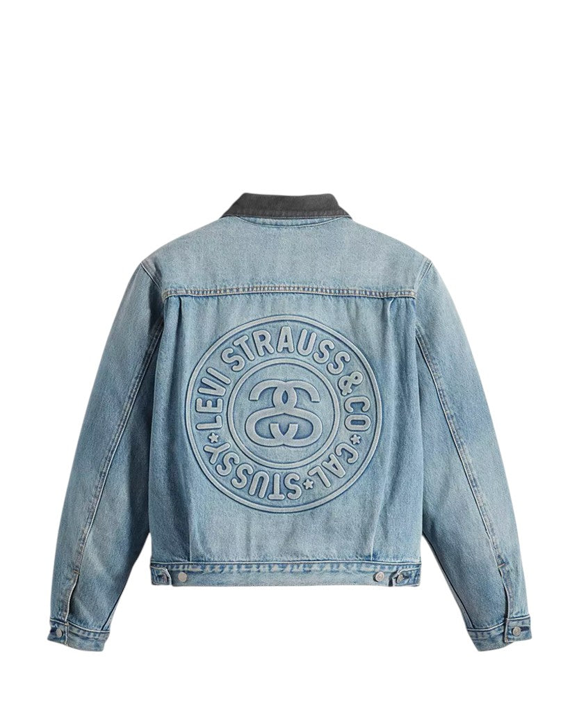 STUSSY & Levi's Embossed Trucker Jacket - UNIFORM