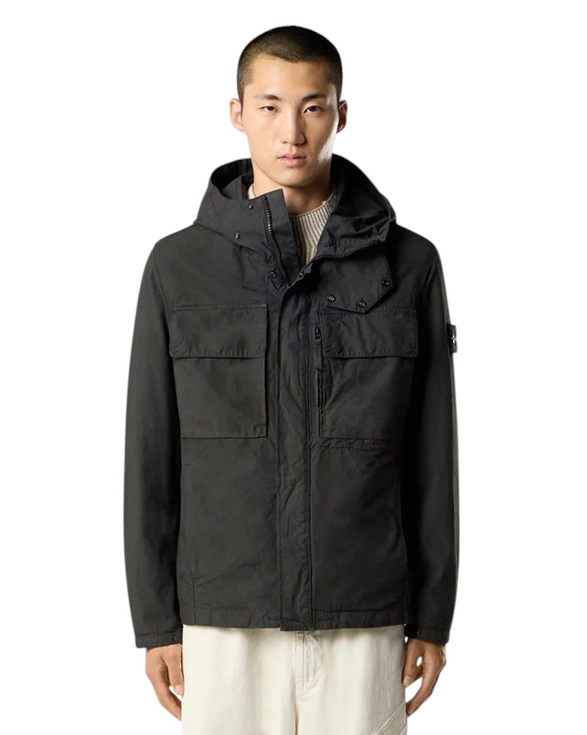 Q100012 Canvas Weave Cotton Jacket Black SI0312-BK